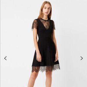 French connection black lace dress